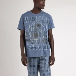 admas pijama manga corta important discover bicycle para hombre azul