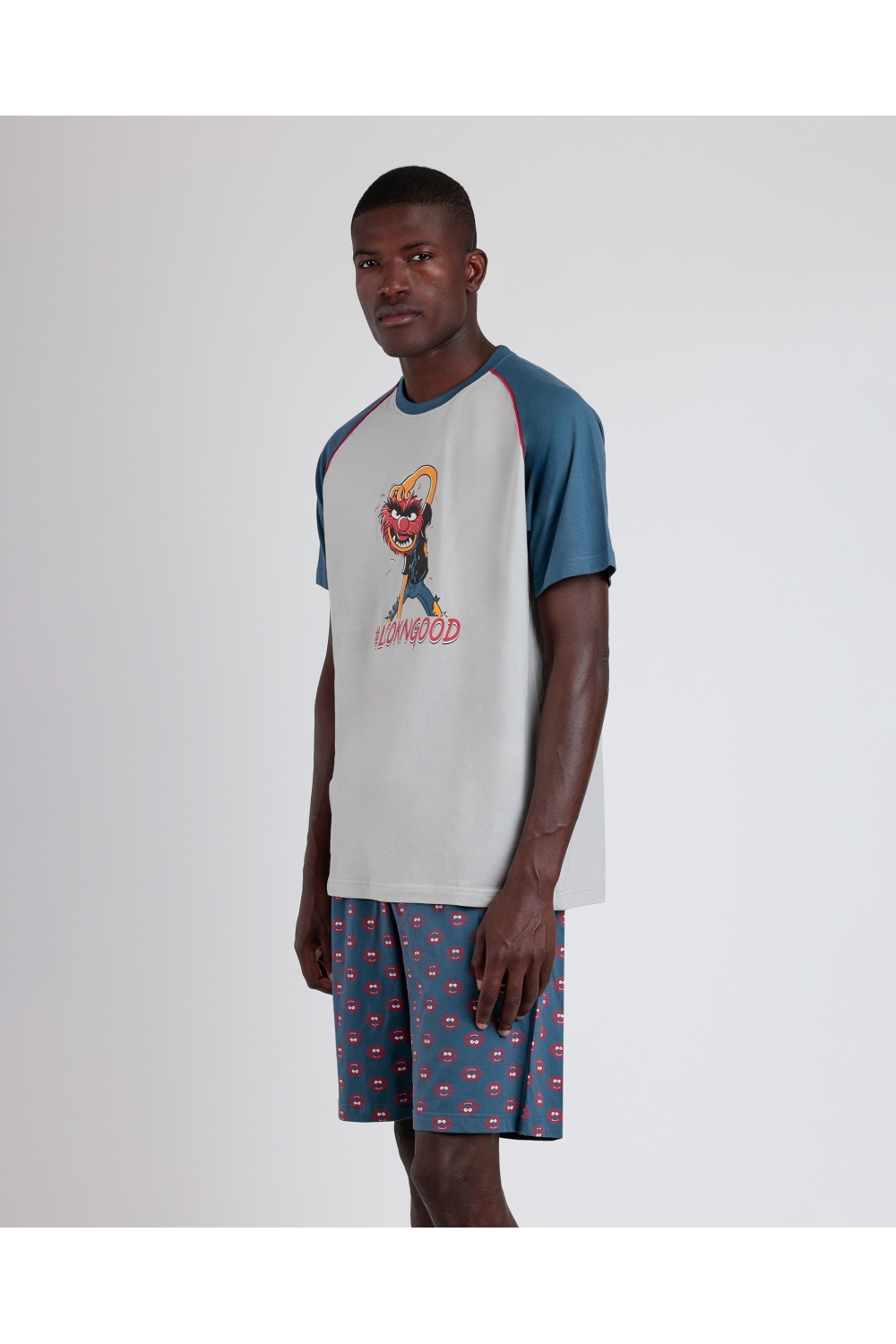 disney pijama manga corta generals para hombre azul (2)