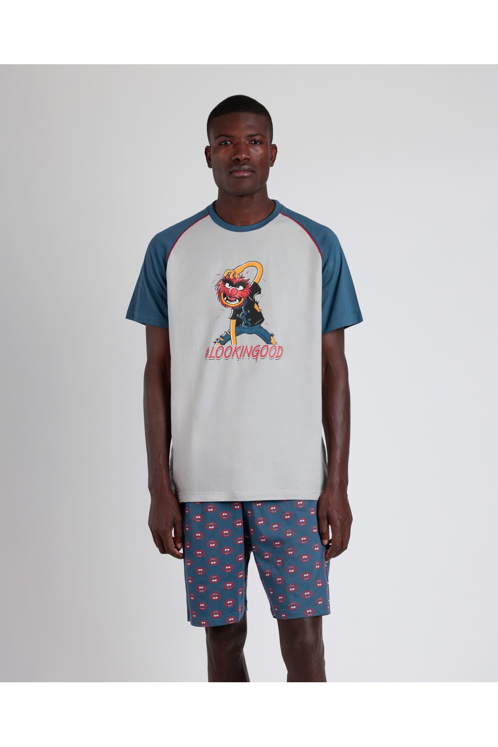 disney pijama manga corta generals para hombre azul