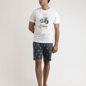 mr wonderful pijama manga corta generals para hombre blanco
