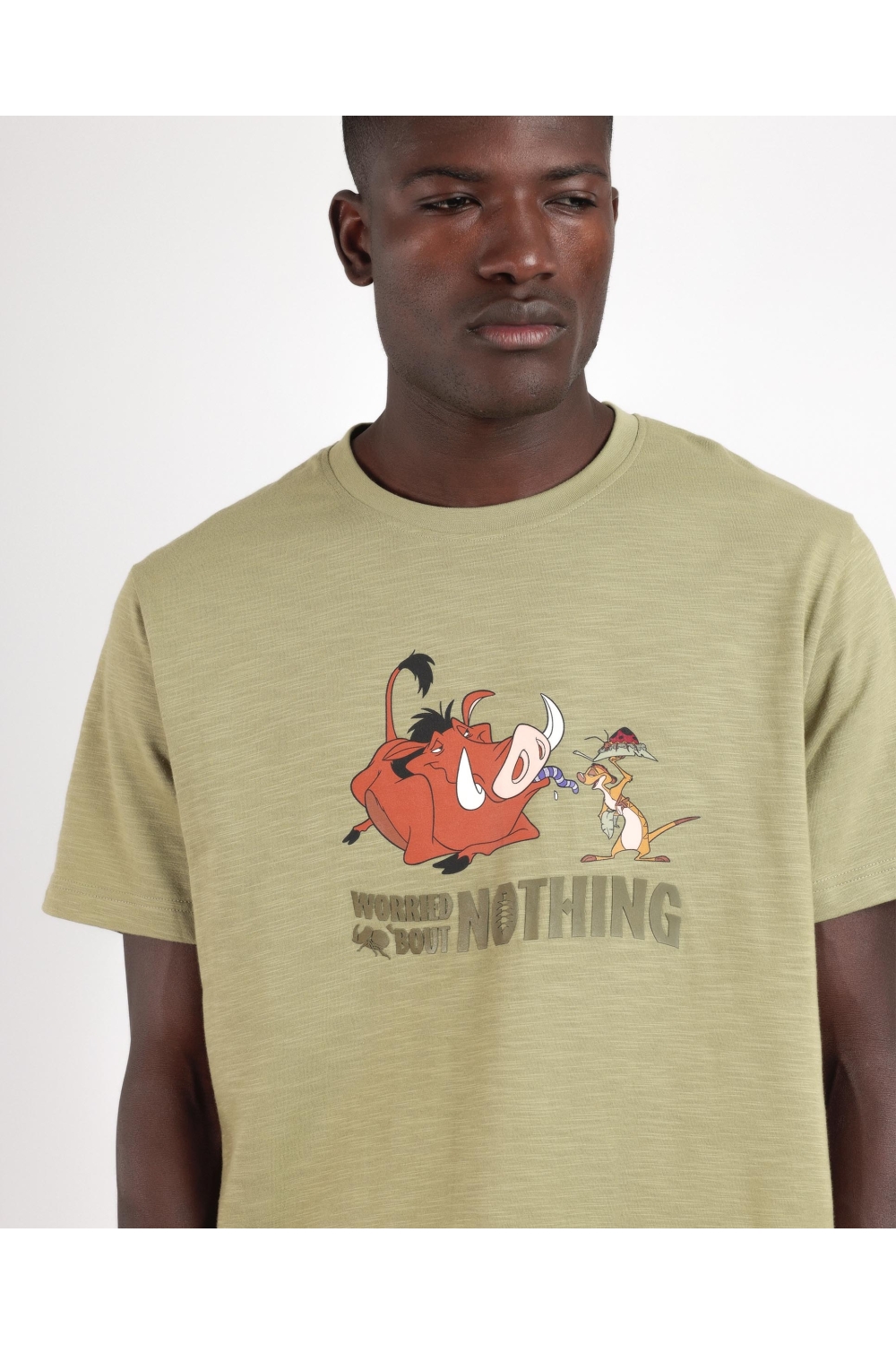 disney pijama manga corta timon pumbaa para hombre caqui (3)